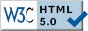 W3C Validated HTML5